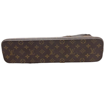 Louis Vuitton Monogram Brown Gold Leather Tote Bag — view 4