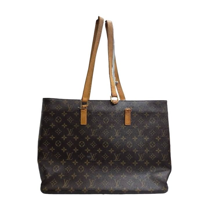 Louis Vuitton Monogram Brown Gold Leather Tote Bag — view 2