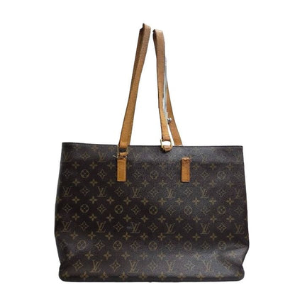 Louis Vuitton Monogram Brown Gold Leather Tote Bag — view 2