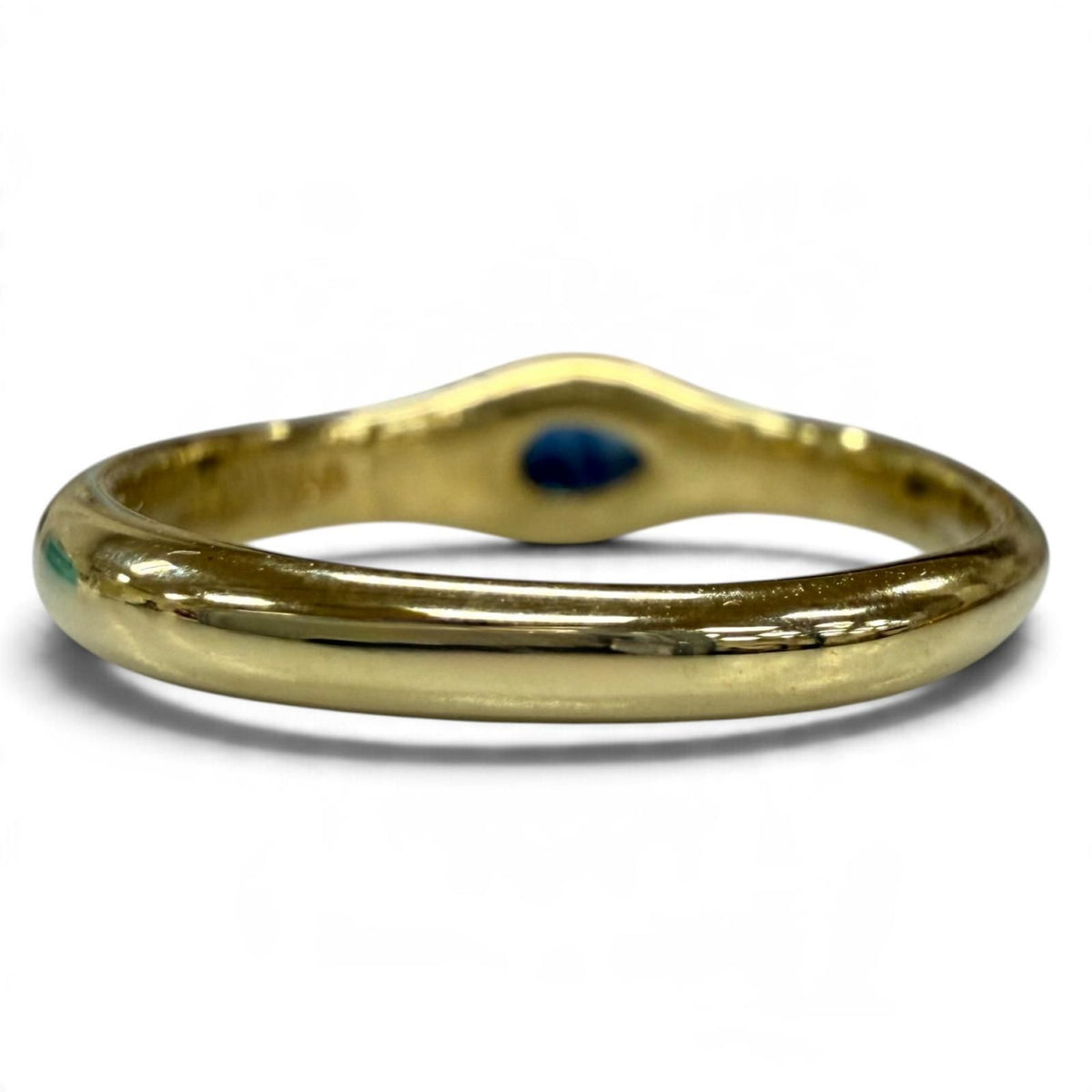 Tiffany & Co Vintage 18K Pear Shape Sapphire Ring — view 4