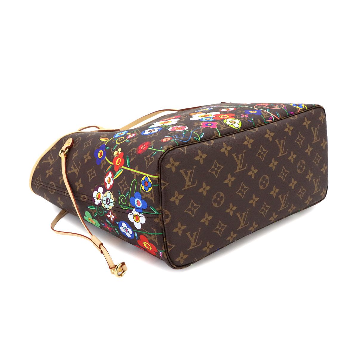 Louis Vuitton LV x Takashi Murakami Neverfull MM Tote Bag Monogram Brown — view 5