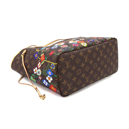 Louis Vuitton LV x Takashi Murakami Neverfull MM Tote Bag Monogram Brown — view 5