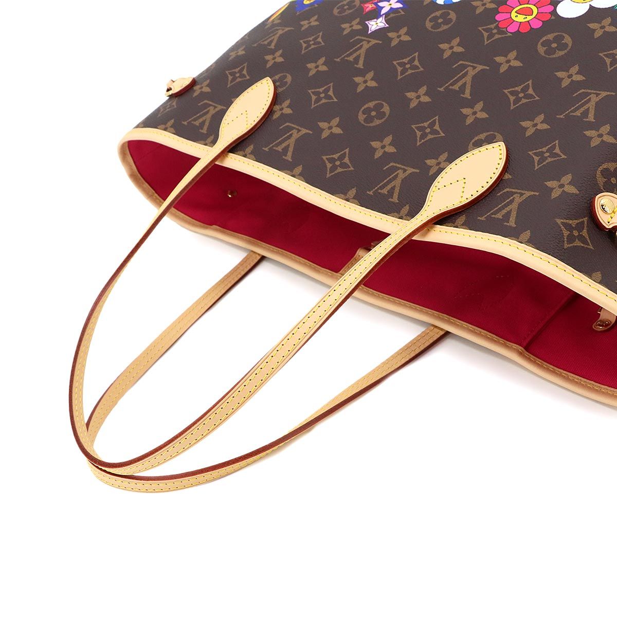 Louis Vuitton LV x Takashi Murakami Neverfull MM Tote Bag Monogram Brown — view 6