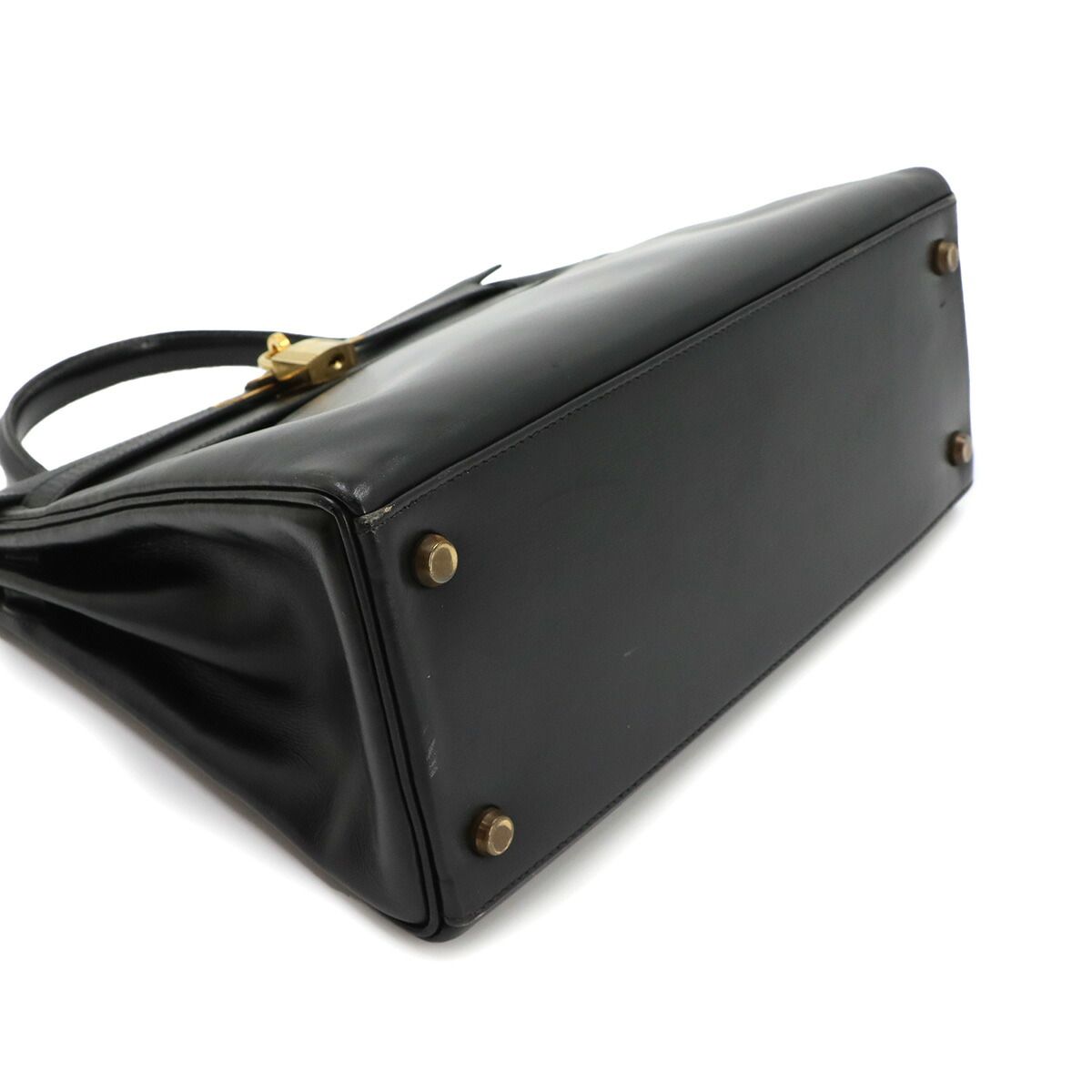 Hermes Kelly 28 Box Calf Black 2-Way Bag — view 5