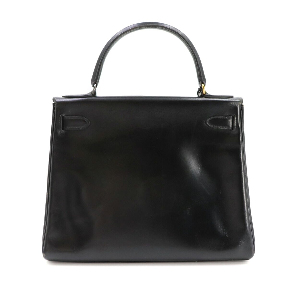 Hermes Kelly 28 Box Calf Black 2-Way Bag — view 3