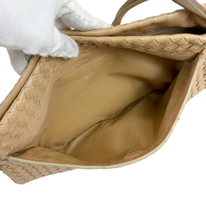 Bottega Veneta Intrecciato Leather Hobo Beige — view 8