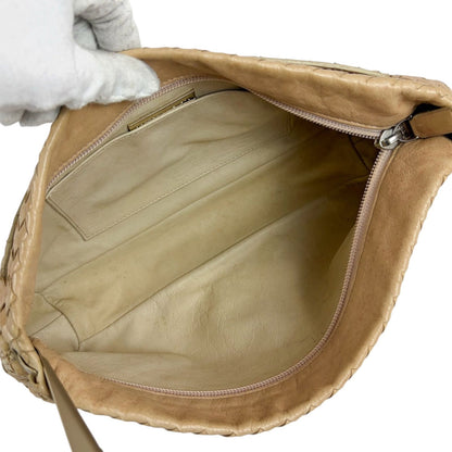 Bottega Veneta Intrecciato Leather Hobo Beige — view 7
