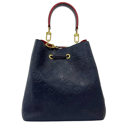 Louis Vuitton Neo Noe MM Monogram Empreinte Shoulder Bag Navy — view 3
