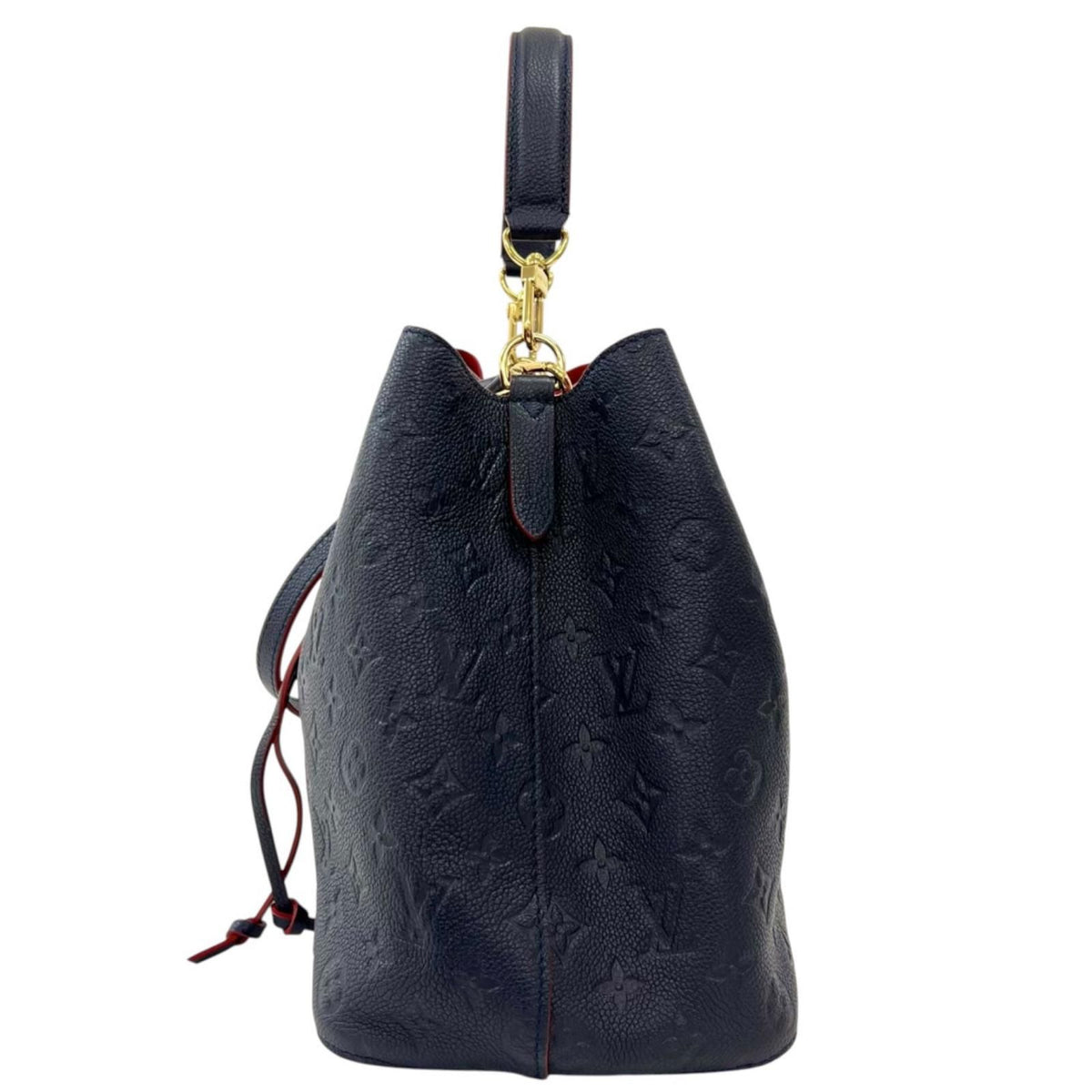 Louis Vuitton Neo Noe MM Monogram Empreinte Shoulder Bag Navy — view 5