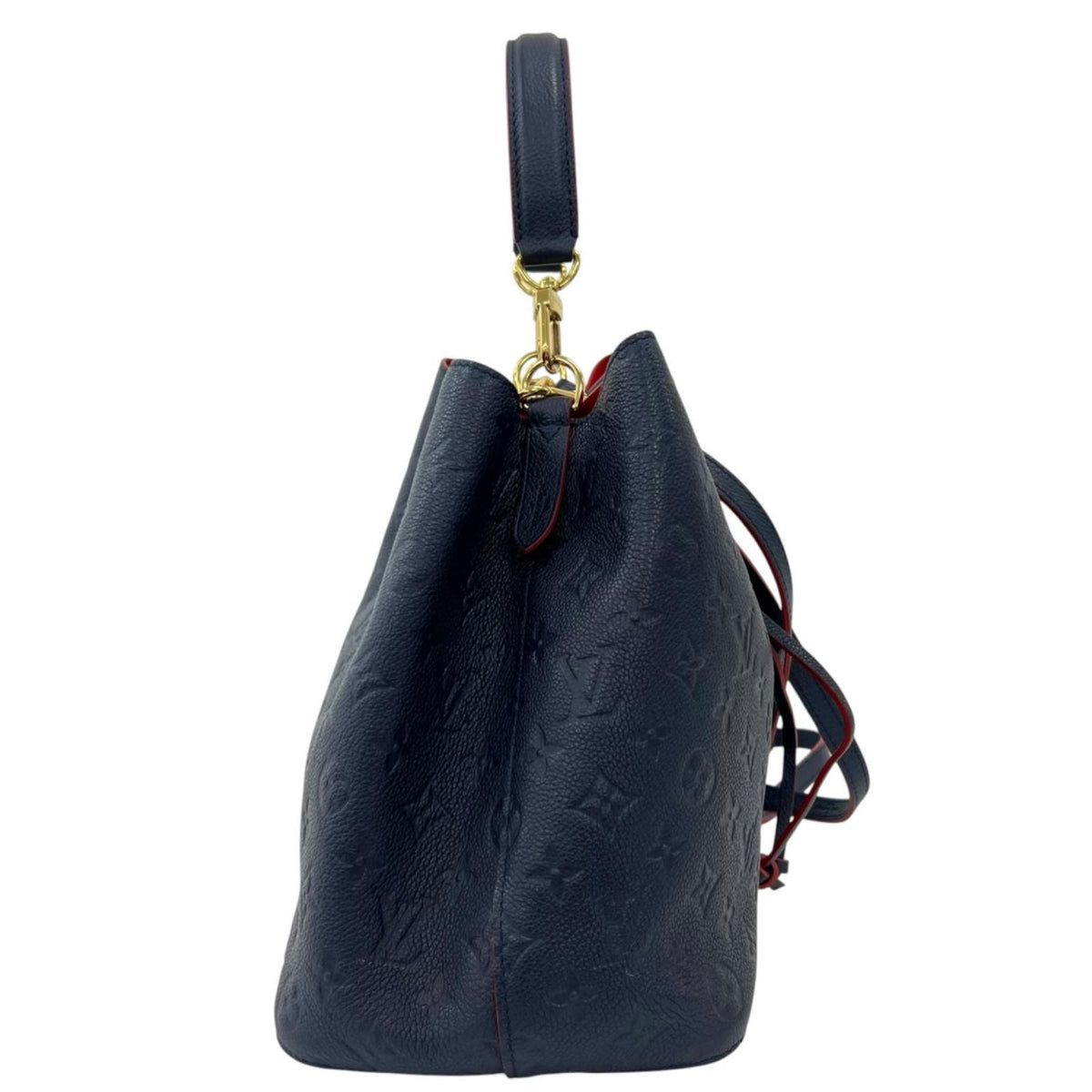 Louis Vuitton Neo Noe MM Monogram Empreinte Shoulder Bag Navy — view 4