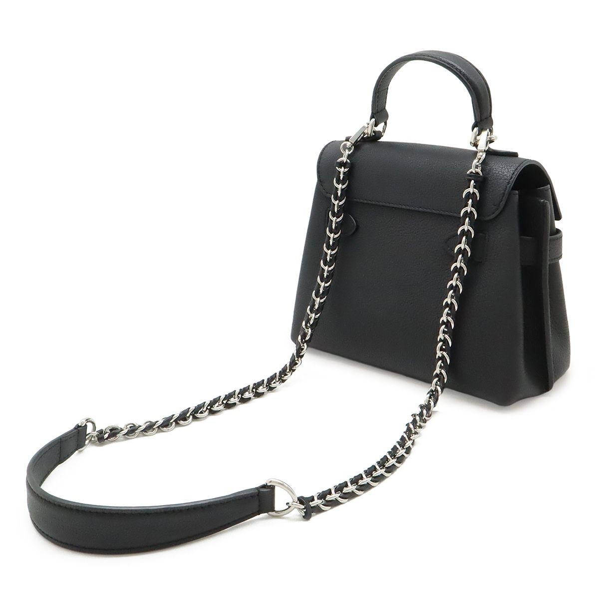 Louis Vuitton Lockme Ever Mini 2-Way Shoulder Bag Soft Calfskin Noir Black — view 2
