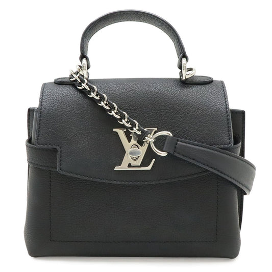Louis Vuitton Lockme Ever Mini 2-Way Shoulder Bag Soft Calfskin Noir Black