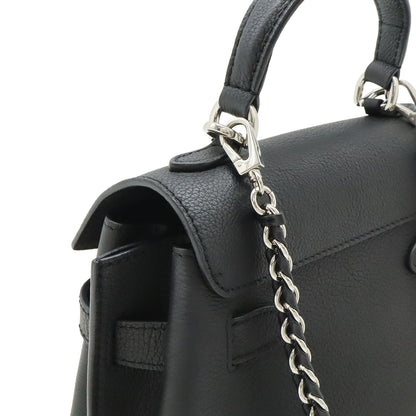 Louis Vuitton Lockme Ever Mini 2-Way Shoulder Bag Soft Calfskin Noir Black — view 4