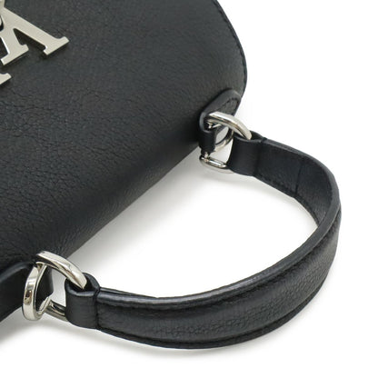 Louis Vuitton Lockme Ever Mini 2-Way Shoulder Bag Soft Calfskin Noir Black — view 6