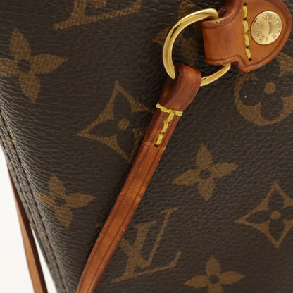Louis Vuitton Monogram Neverfull MM Tote Bag Shoulder Cerise Red — view 4