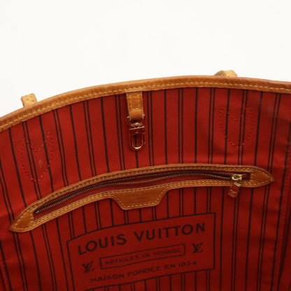 Louis Vuitton Monogram Neverfull MM Tote Bag Shoulder Cerise Red — view 8