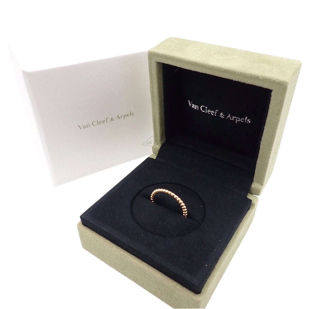 Van Cleef & Arpels Perlee Gold Pearl Small 52 Ring 18K Yellow Genus