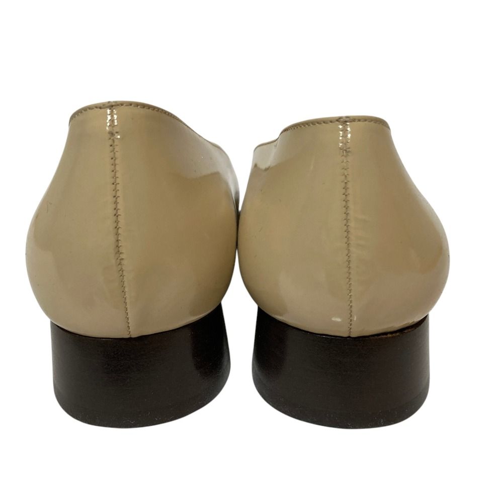 Gucci Tom Ford Era G Logo Patent Leather Square Toe Pumps Beige Spring — view 3
