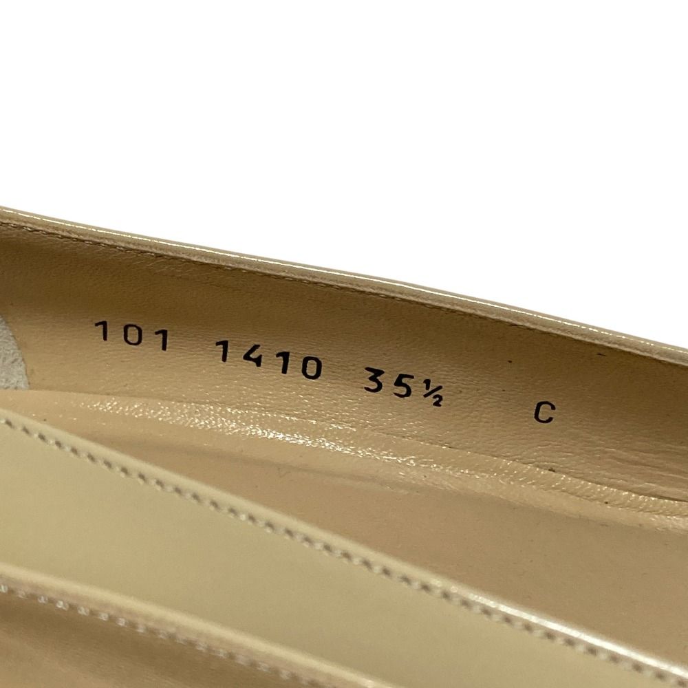 Gucci Tom Ford Era G Logo Patent Leather Square Toe Pumps Beige Spring — view 7