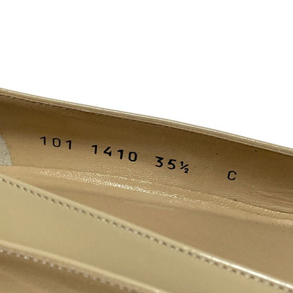 Gucci Tom Ford Era G Logo Patent Leather Square Toe Pumps Beige Spring — view 7