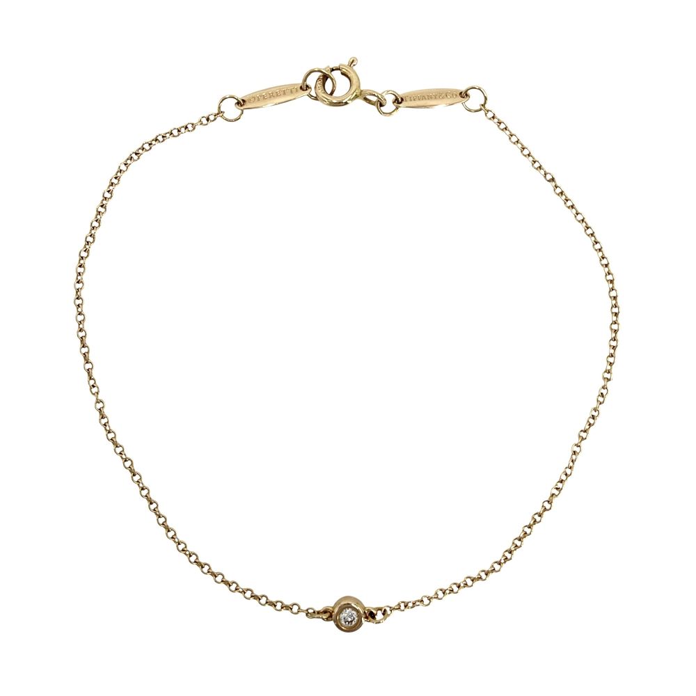Tiffany & Co Bracelet Elsa Peretti by the Yard 18K Pink Gold Diamond