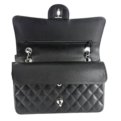 Chanel Shoulder Bag Quilted 25 Double Chain Flap Crossbody CC Logo Turnlock — view 3