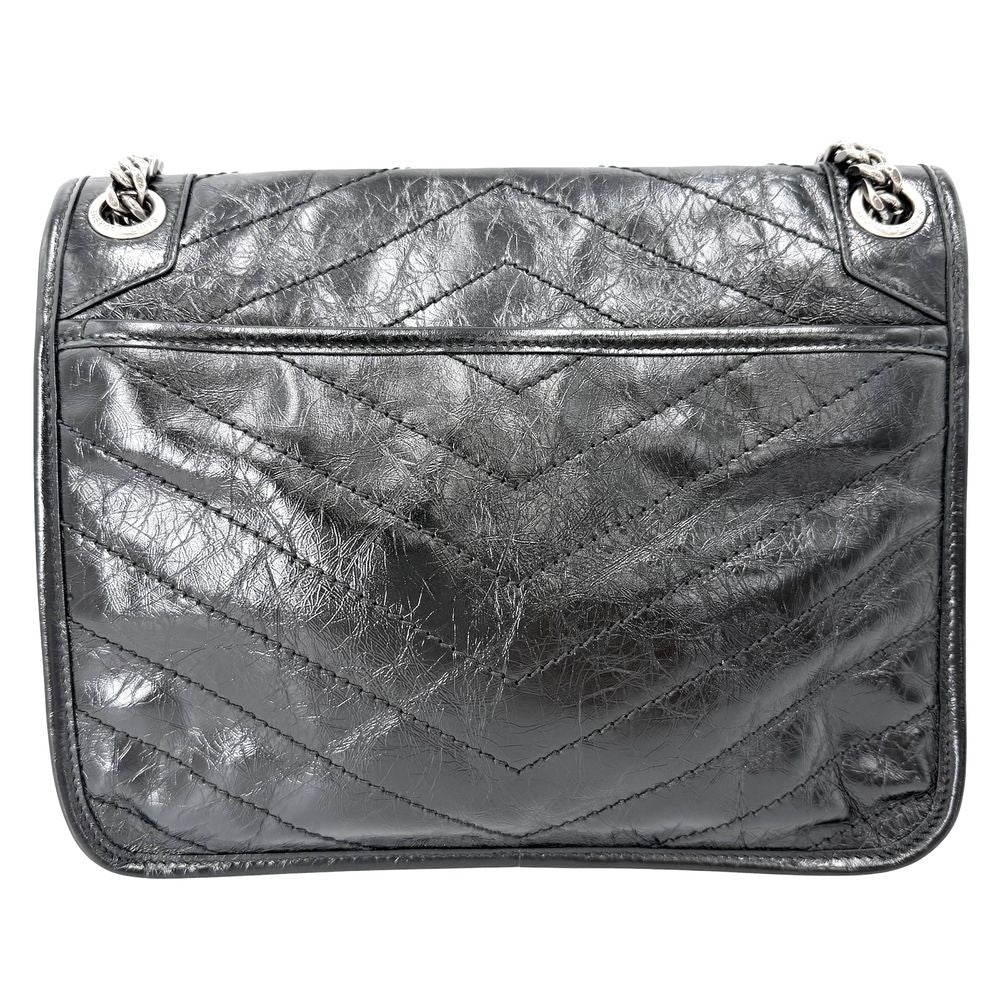 Saint Laurent Paris Shoulder Bag Niki Medium YSL Logo Chain Crossbody Vintage — view 2