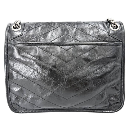 Saint Laurent Paris Shoulder Bag Niki Medium YSL Logo Chain Crossbody Vintage — view 2