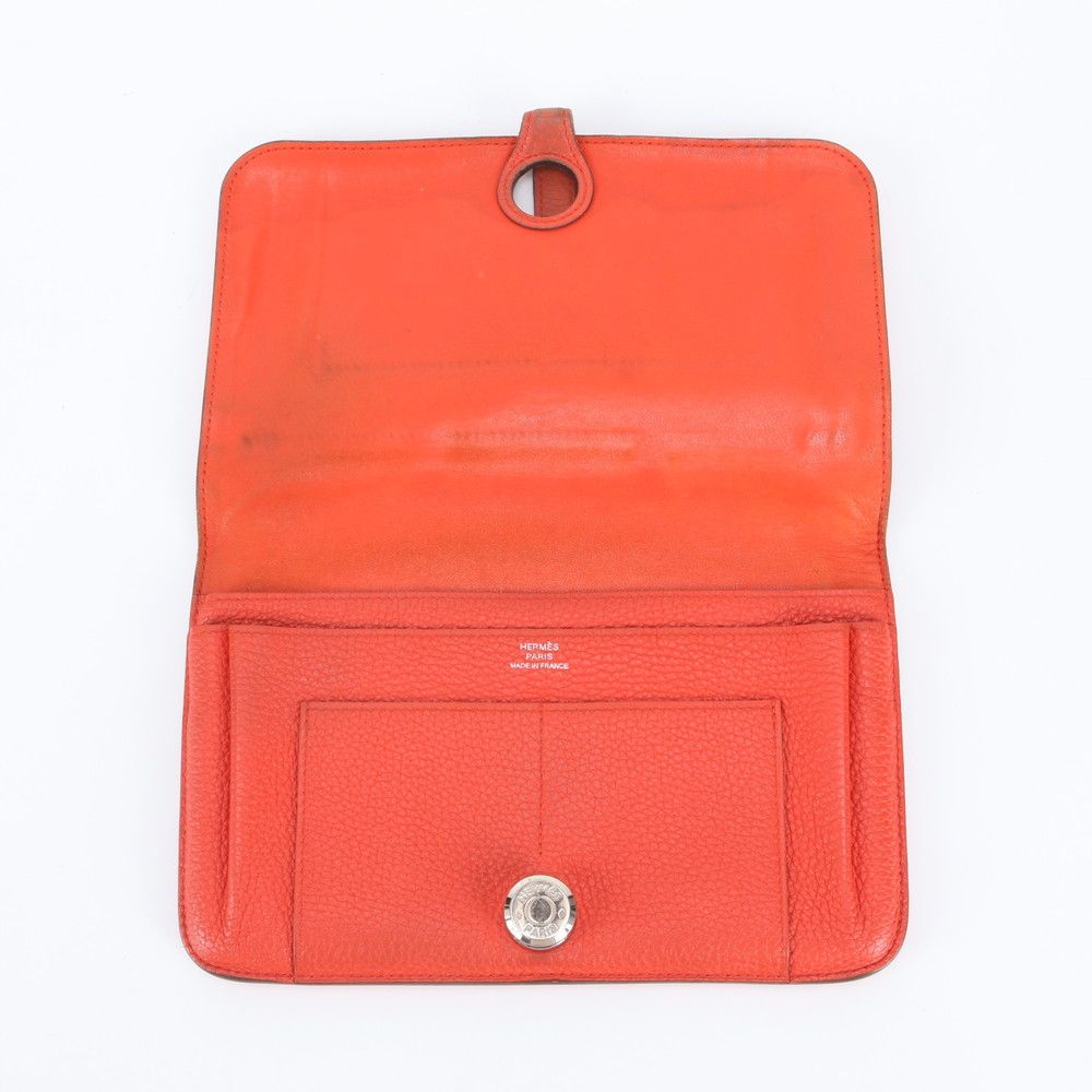 Hermes Dogon Duo GM Leather Wallet Coin Purse — view 7