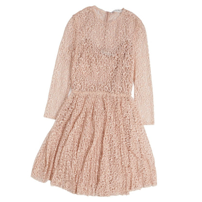 Dior Dress Lace Silk All Mini Length Pink US 2
