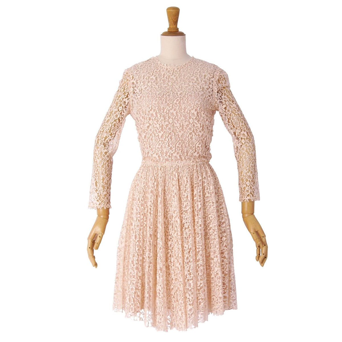 Dior Dress Lace Silk All Mini Length Pink US 2 — view 3