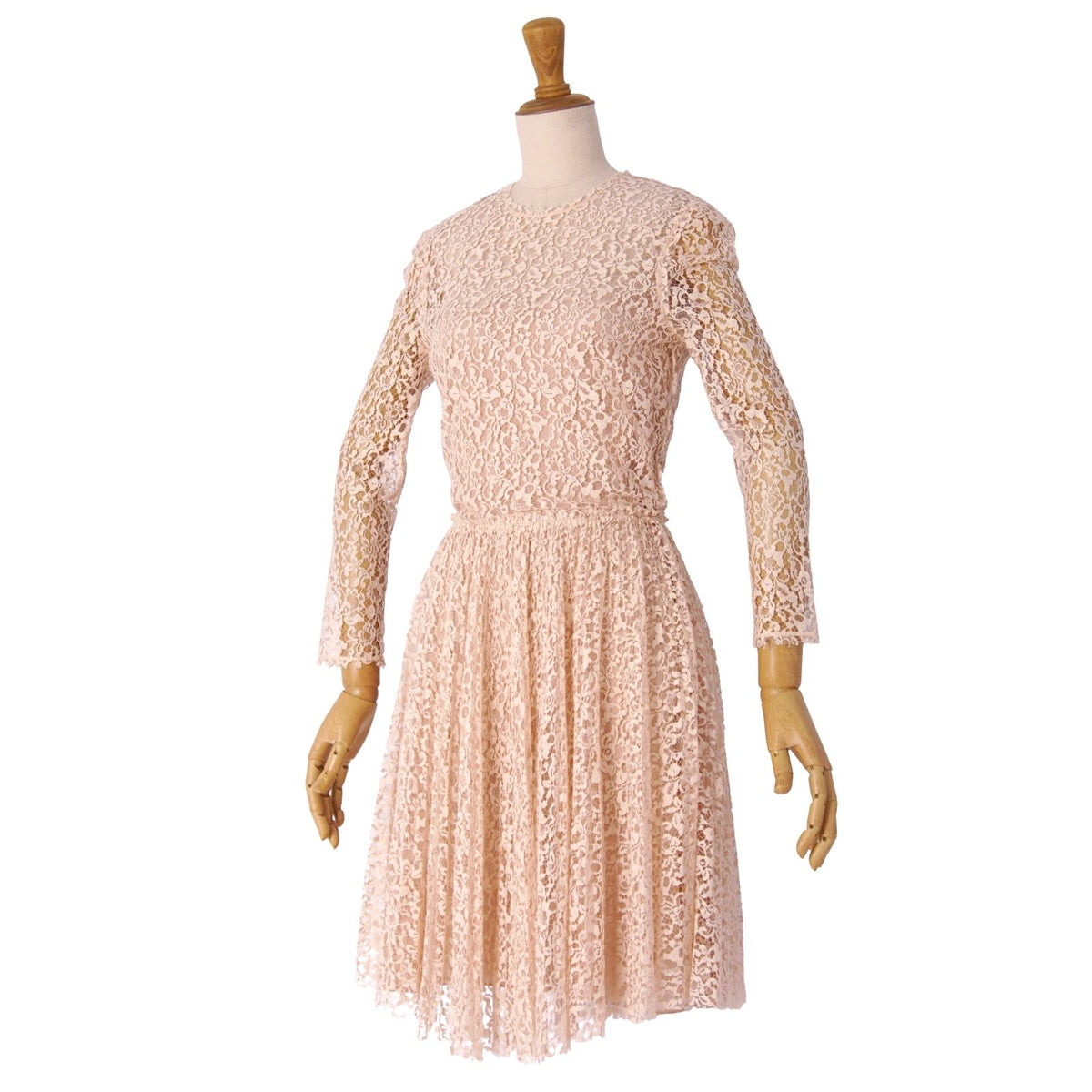 Dior Dress Lace Silk All Mini Length Pink US 2 — view 5