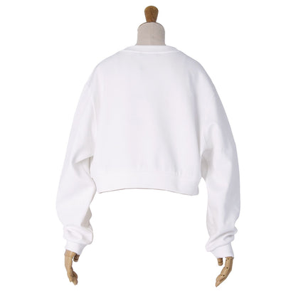 Dolce & Gabbana Sweatshirt Long Sleeve DG Logo Top Cotton White 36 — view 5
