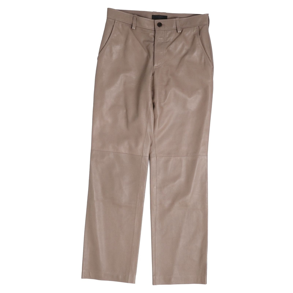 Loewe Pants Leather Long Beige 40 — view 2