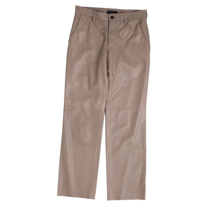 Loewe Pants Leather Long Beige 40 — view 2