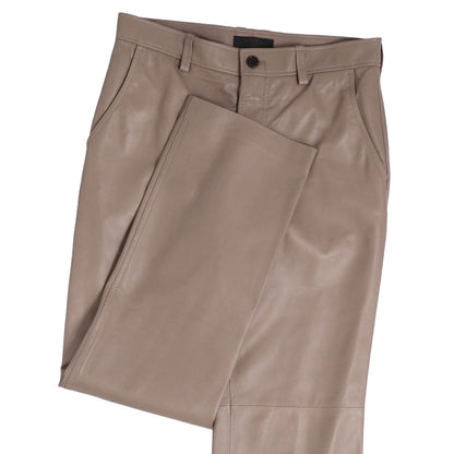 Loewe Pants Leather Long Beige 40 — view 3