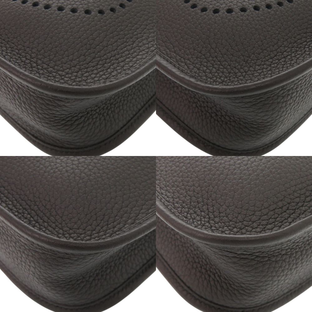 Hermes Evelyne TPM Amazone Taurillon Clemence Black Gold Shoulder Bag — view 5