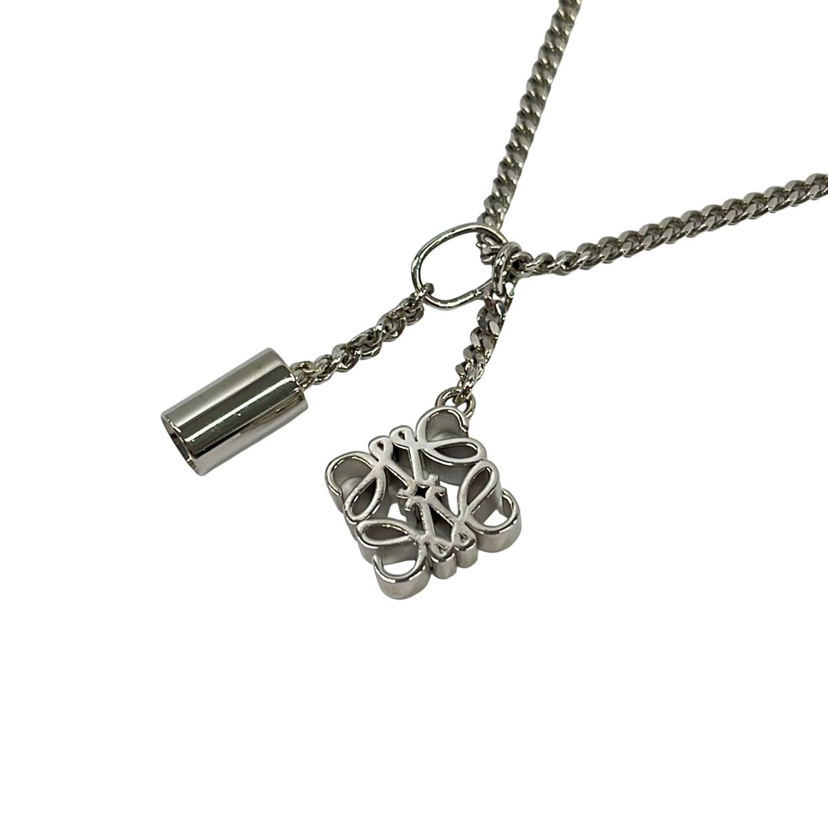 Loewe Necklace Personalization Silver Anagram Charm — view 3