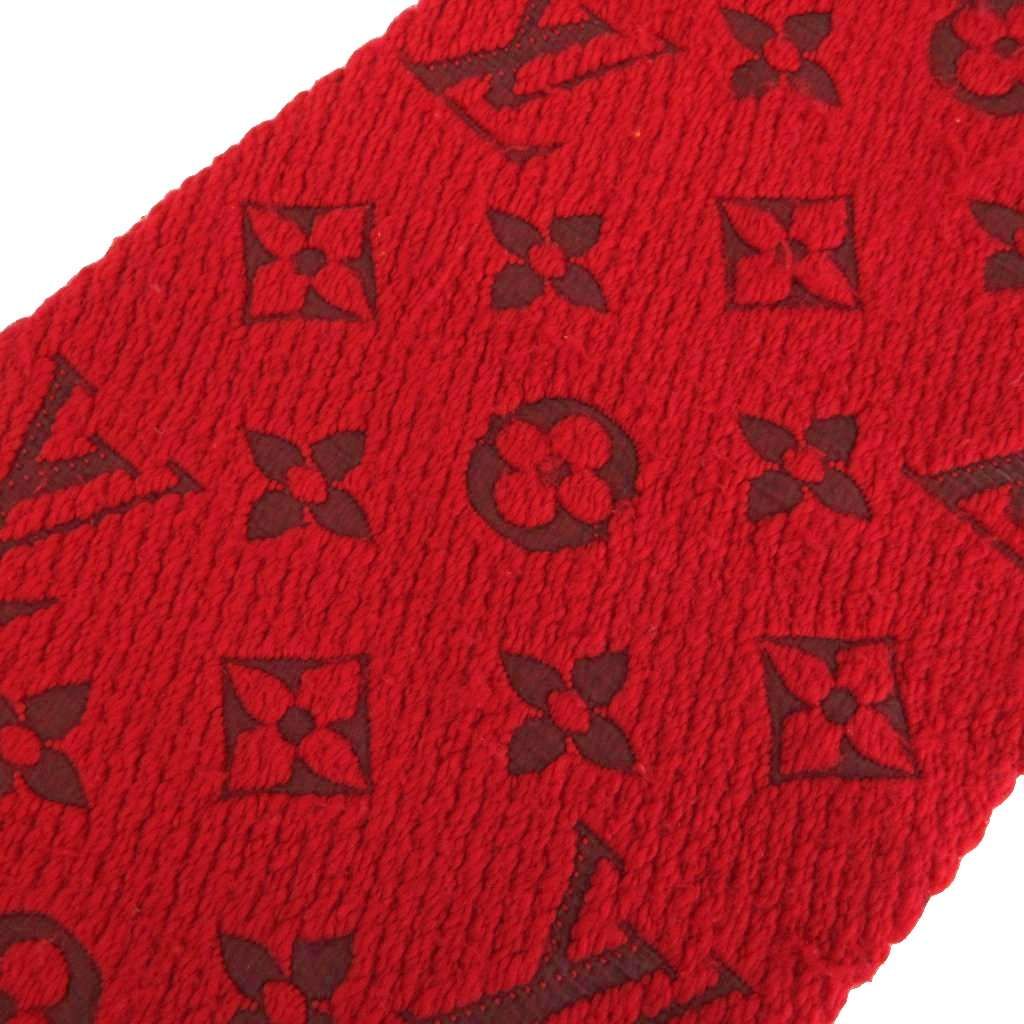 Louis Vuitton Logomania Scarf Shawl Wool Silk Blend Monogram All Over Print — view 6