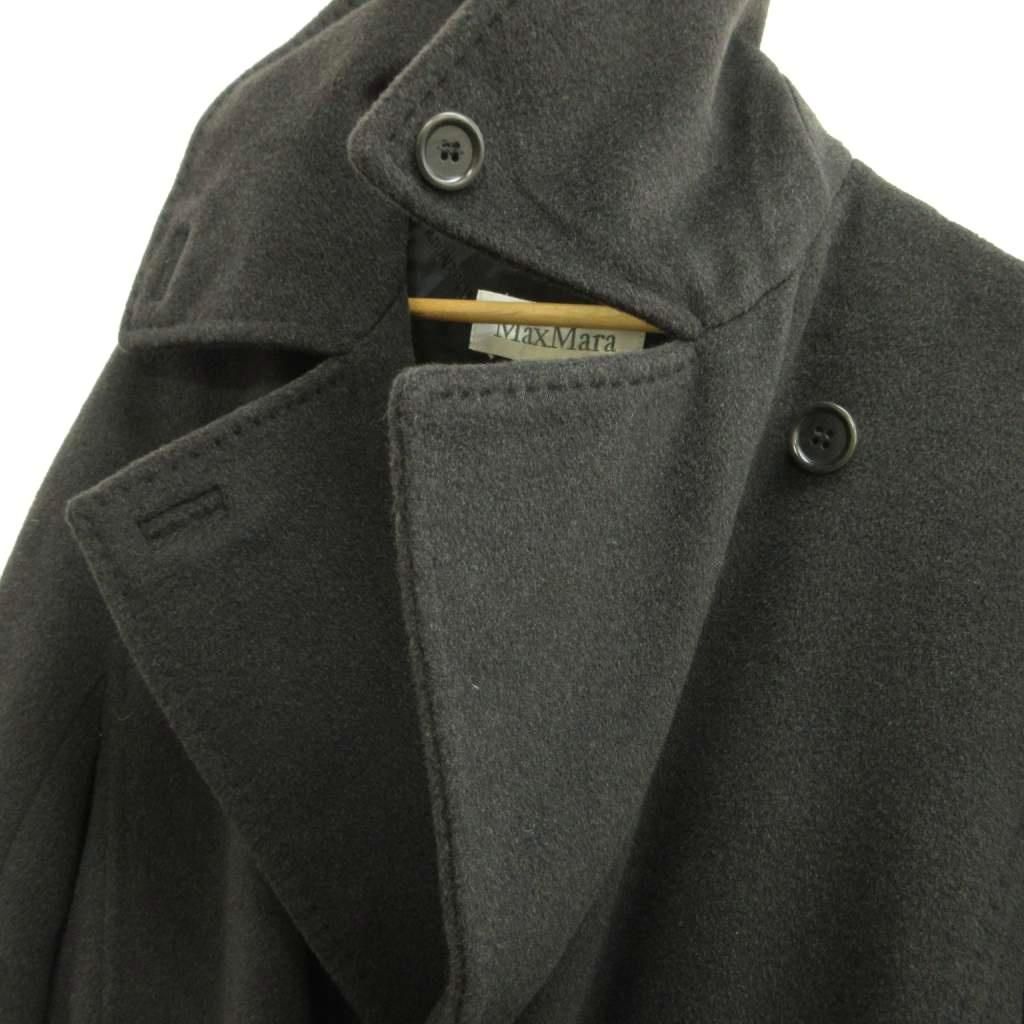 Max Mara Gioia Trench Coat Double Breasted Cashmere Blend Wool Belt — view 4