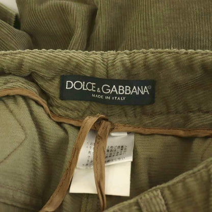 Dolce & Gabbana Pants Corduroy Straight Khaki 40 — view 5