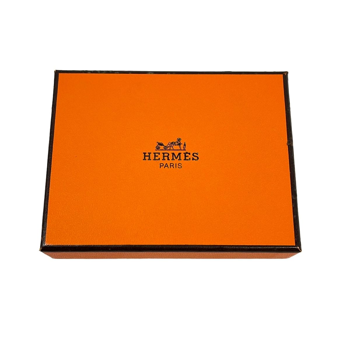 Hermes Bangle Pousse Leather Orange Silver Bracelet — view 4