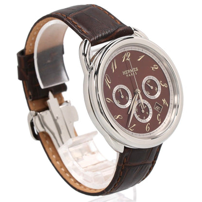Hermes Brown Dial Arceau Chronograph Automatic — view 5
