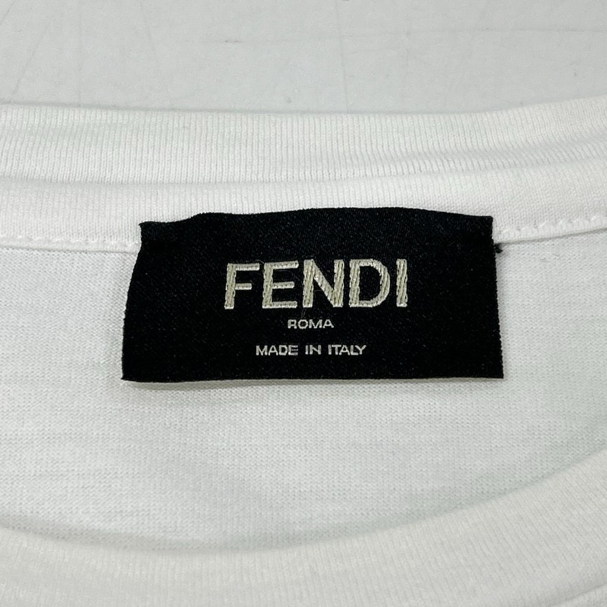 Fendi White FF Logo Short Sleeve Top — view 3
