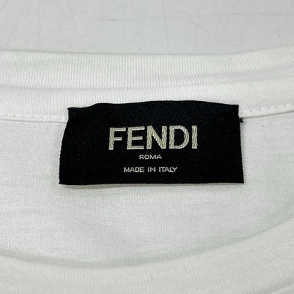 Fendi White FF Logo Short Sleeve Top — view 3