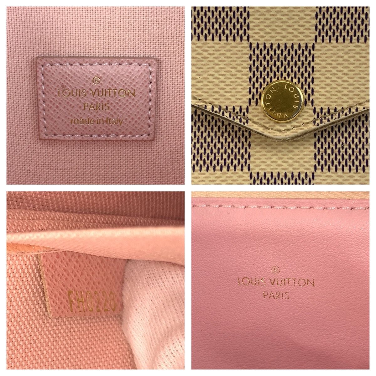 Louis Vuitton Damier Azur Pochette Felicie Shoulder Bag Chain Wallet — view 3