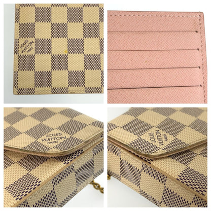 Louis Vuitton Damier Azur Pochette Felicie Shoulder Bag Chain Wallet — view 6