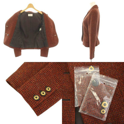 Dior Mademoiselle Suit Set Top and Bottom Tweed Jacket Skirt Knee-Length Flare — view 7