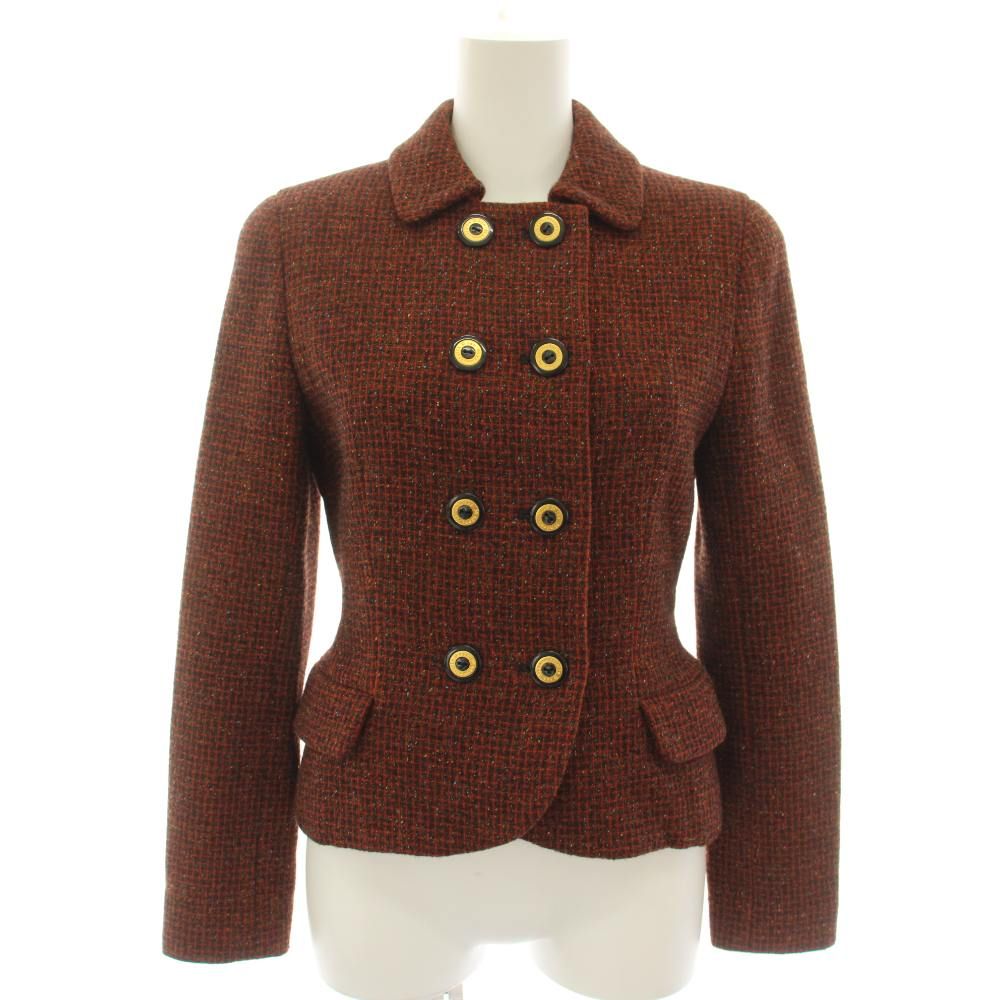 Dior Mademoiselle Suit Set Top and Bottom Tweed Jacket Skirt Knee-Length Flare — view 2