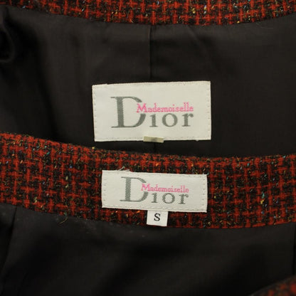 Dior Mademoiselle Suit Set Top and Bottom Tweed Jacket Skirt Knee-Length Flare — view 4